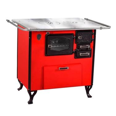 Imagem de Fogão A Lenha C Forninho C Cx Esq Vermelho Alumínio N2