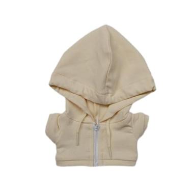 Imagem de 20cm Cotton Doll Clothes Zipper Hoodie Off-White Coat