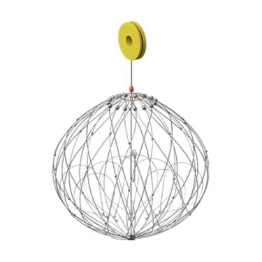 Imagem de menolana Rede para caranguejos, gaiola para pesca de caranguejos, cesto de pesca em aço inoxidável com abertura e fechamento automáticos para lagostas e, Xl