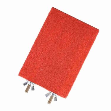 Imagem de Generic Suporte de Poleiro para Pássaros, Plataforma de Madeira Segura, Moagem de Pata para Gaiola de Brinquedo de Papagaio, Vermelho 9 * 13cm (Parafuso lateral curto vermelho)