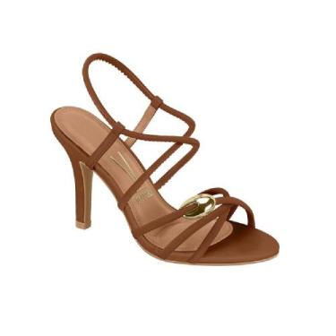 Imagem de Sandalia vizzano salto fino ref 6249.1014.7286 feminino, Marrom, 37