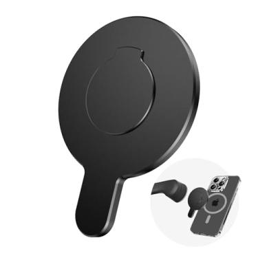 Imagem de CloudValley Suporte de anel magnético para dji OM/Osmo Mobile - compatível com estabilizador OM 7P/7/6/5/4 SE, OM5 & OM4 SE - acessório universal para smartphone, metal ferroso