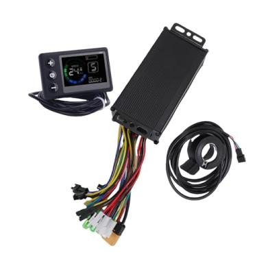 Imagem de RiToEasysports Controlador de Bicicletas Elétricas, Kit de Controlador de Bicicleta Elétrica 36V 48V 22A Painel de Exibição LCD de 3 Modos Acelerador de Polegar 130X para Scooter de Bicicleta