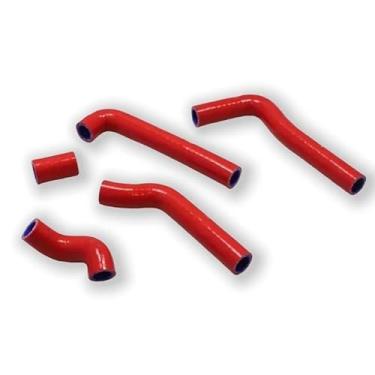 Imagem de XAJINGSU Kit de mangueira de refrigeração de radiador de silicone para 2015-2019 2016 2017 2018 Beta 300 Xtrainer (VERMELHO)