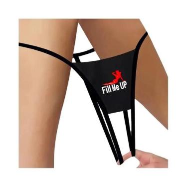 Imagem de Calcinhas Transparentes Sexy Femininas Tipo G-string Com Impressão De 