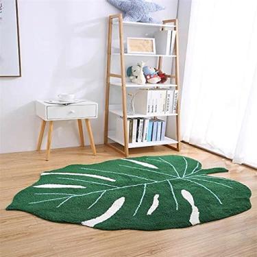 Imagem de Poowe Tapete Infantil Antiderrapante de Lã Sintética, Lavável na Máquina, Decoração de Berçário, Verde, 80 cm x 104,6 cm