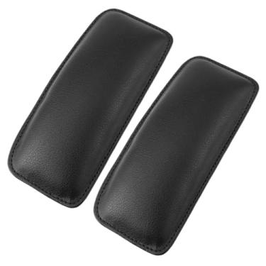 Imagem de QCBQBI [Substituição] 2 x almofadas de apoio de braço para carro, almofada protetora de apoio de braço de couro macio