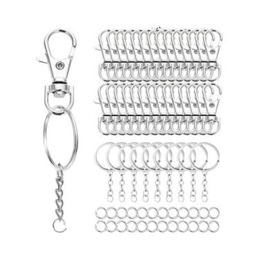 Imagem de Chaveiro De Metal Com Fecho Rotativo Em Lote, 30 a 60 Peças, Cadeado D