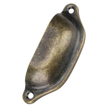 Imagem de Puxadores de Móveis Semi-circulares Estilo Chinês Alça Casca Ferro para Gaveta Armário Estante Livros Gabinete Medicamentos Retrô Manufatura Exquisita