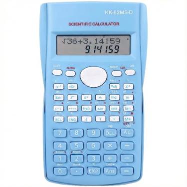 Imagem de Calculadora Científica de Engenharia, 240 Funções, Display de Linha Dupla, Ideal para Escola e Escritório (Azul)