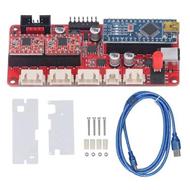 Imagem de Luocute Driver de USB, Placa PCB Controladora CNC de Eixos Y Duplos para GRBL e Vegoengraver, Com Cabo de Dados USB para Cabeça T de 5 Pinos para Entrada de Arquivo Gcode Externo
