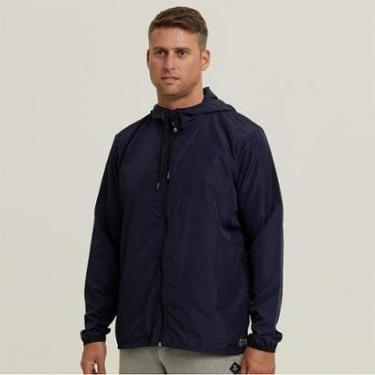 Imagem de Jaqueta Corta Vento Impermeável Azul Masculino WSS Classic-Masculino