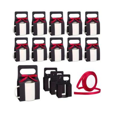Imagem de Caixas De Presente Para Canecas De Sublimação Com Alça, 12 Peças, 1 Ro
