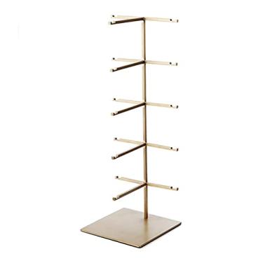 Imagem de U5GAAALPPQ9 Organizador de armazenamento de óculos, óculos, metal, dourado, preto, expositores, prateleiras, óculos, expositor, suporte, 5 opções de tamanhos, suporte de exibição de óculos (cor: 2) (3