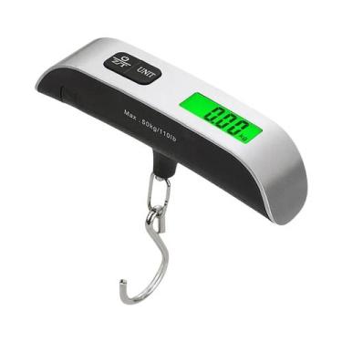 Imagem de Balança Digital Portátil De 50kg (110lb) Com Display LCD Para Viagem, 