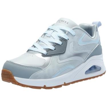Imagem de Skechers Uno Gen1 para meninas - Color Surge, Cinza/azul-claro, 19