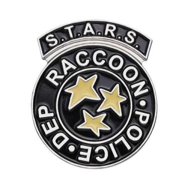 Imagem de Broche De Esmalte Personalizado Raccoon City Stars, Distintivo De Lape