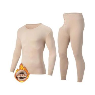 Imagem de Conjunto De Roupa Íntima Masculina De 2 Peças Para Outono/Inverno, Gol