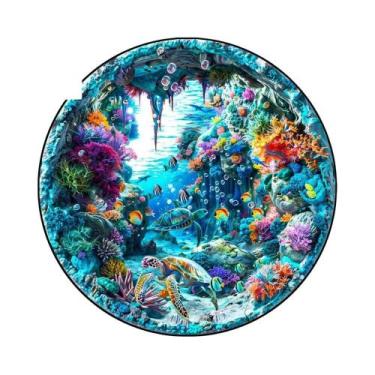 Imagem de Quebra-Cabeça De Animais De Madeira: Gato Branco, Cavalo, Coruja - Bri