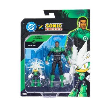 Imagem de 2 Bonecos Articulados Silver e Lanterna Verde - Sonic Warner