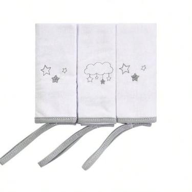 Imagem de Toalha de Boca para Bebê com Prendedor de Chupeta Baby Joy, Ceu Estrel