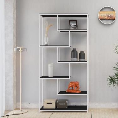 Imagem de Estante Alta C/07 Prateleiras Brooklyn 182cm Est.Branca - Metalig