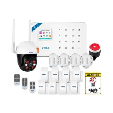 Imagem de Sistema De Alarme Inteligente WIFI GSM KERUI W181 Compatível Com Tuya 