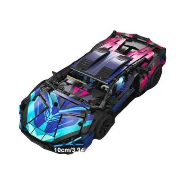 Imagem de Conjunto De Blocos De Montar De Carro De Corrida Cyberpunk Em Escala 1