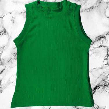 Imagem de Regata Infantil Meninas Macio Conforto Prático Canelado Verão CMKids, 