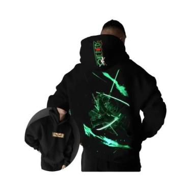 Imagem de Moletom Masculino Roronoa Zoro ONE PIECE Com Capuz, Manga Longa, Suéte