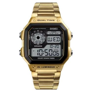 Imagem de Relógio Masculino Skmei Digital 1335 Dourado