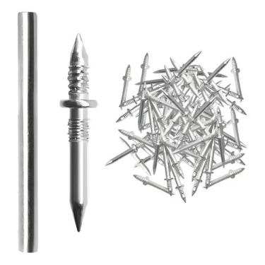 Imagem de Kit 100 Pregos Ponta Dupla Para Rodapé Móveis 2.8mm X 26mm - Pen Tech 