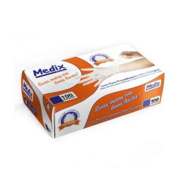 Imagem de Luva de procedimento látex m (c/100 unds) - medix