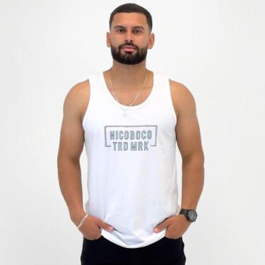 Imagem de Regata Nicoboco Casual Masculina, G, Branco