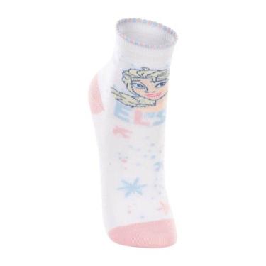 Imagem de Meia Infantil Menina Lupo 02395 Frozen Elsa, Branco, 30-36