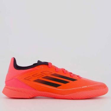 Imagem de Chuteira Adidas F50 League IN Futsal Juvenil Vermelho, 35