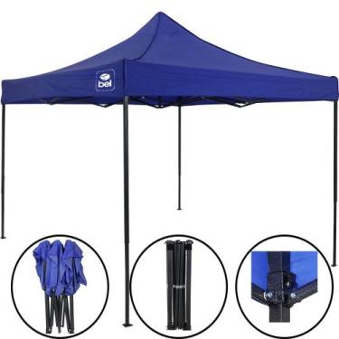 Imagem de Tenda Gazebo Barraca Azul 3 X 3 Metros Articulada Praia Belfix
