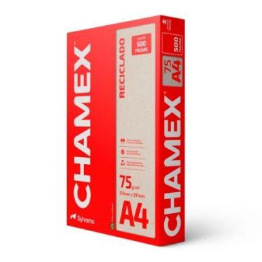 Imagem de Papel sulfite reciclado A4 75g 210x297 com 500 fls Eco - Chamex