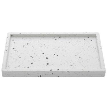 Imagem de Bandeja de Mármore Terrazzo Lyor 26,5x17x2cm Decorativa Retangular Bra
