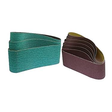 Imagem de 1 peça 457 * 75mm correias abrasivas de lixa A/O para a madeira macia de Metal Polimento 18"* 3" ZA para metal duro de moedura YYDFPIIA (Grit : AO P120, Size : 457x75mm)