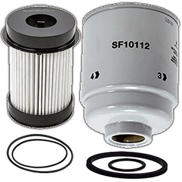 Imagem de Dodge Ram 6,7 litros Filtro de combustível Diesel Conjunto de separador de água - Conjunto de filtros Wix WF10112 e WF10255NP