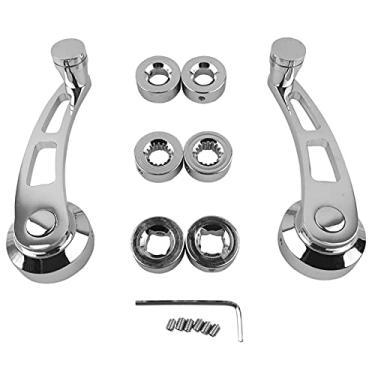 Imagem de Akozon Puxador de janela, conjunto de 2 peças de manivela de janela automotiva de carro para modelos mais antigos