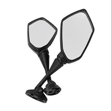 Imagem de Espelho retrovisor, automóvel, par de espelhos retrovisores de motocicleta, substituição de visibilidade preta para Honda Cbr F4 Racing