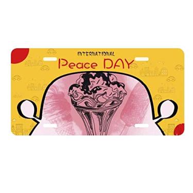 Imagem de DIYthinker Placa de carro com sorvete de cereja, chocolate, picolé, decoração de carro, dia da paz