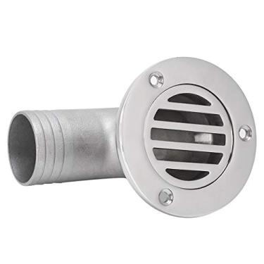 Imagem de 01 Dispositivo de drenagem de água de barco, tampa removível de drenagem de piso durável com material de aço inoxidável para iate de navio para iate de fibra de vidro