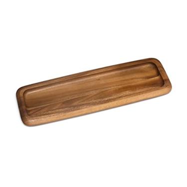 Imagem de Lipper International Bandeja de servir estreita de acácia para sushi ou queijo, 46 x 15,5 x 1,9 cm