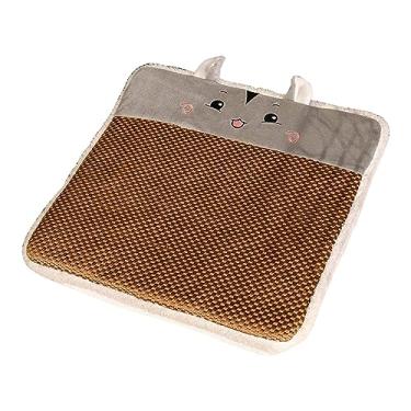 Imagem de Esteira Fresca da Cadeira, Desenhos Animados Duráveis ​​do Rattan do Coxim da Cadeira do Verão Dados Forma para Officiice (Hamster)