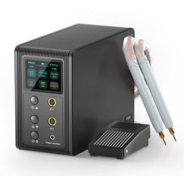 Imagem de Soldador a ponto de bateria, capacitor AWithZ 21,8 KW, 2 em 1 automático e pedal de pé equipamento de soldagem Farad de bateria de dois modos para montagem de bateria de lítio 18650/LiFePO4 (P30C)