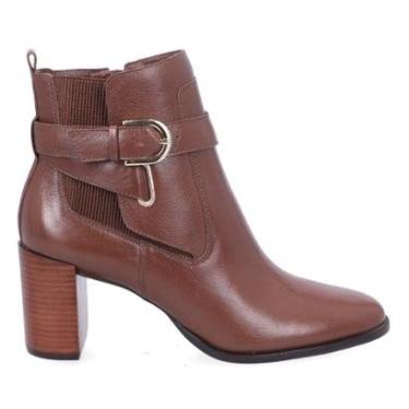 Imagem de Bota Cano Curto Couro Luz da Lua - 80470001-Feminino