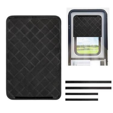 Imagem de RedCall Persiana de janela de porta de trailer, capa blecaute de para-brisa dobrável para trailer, acessórios para trailers, janela de porta interior 40,6 x 63,5 cm